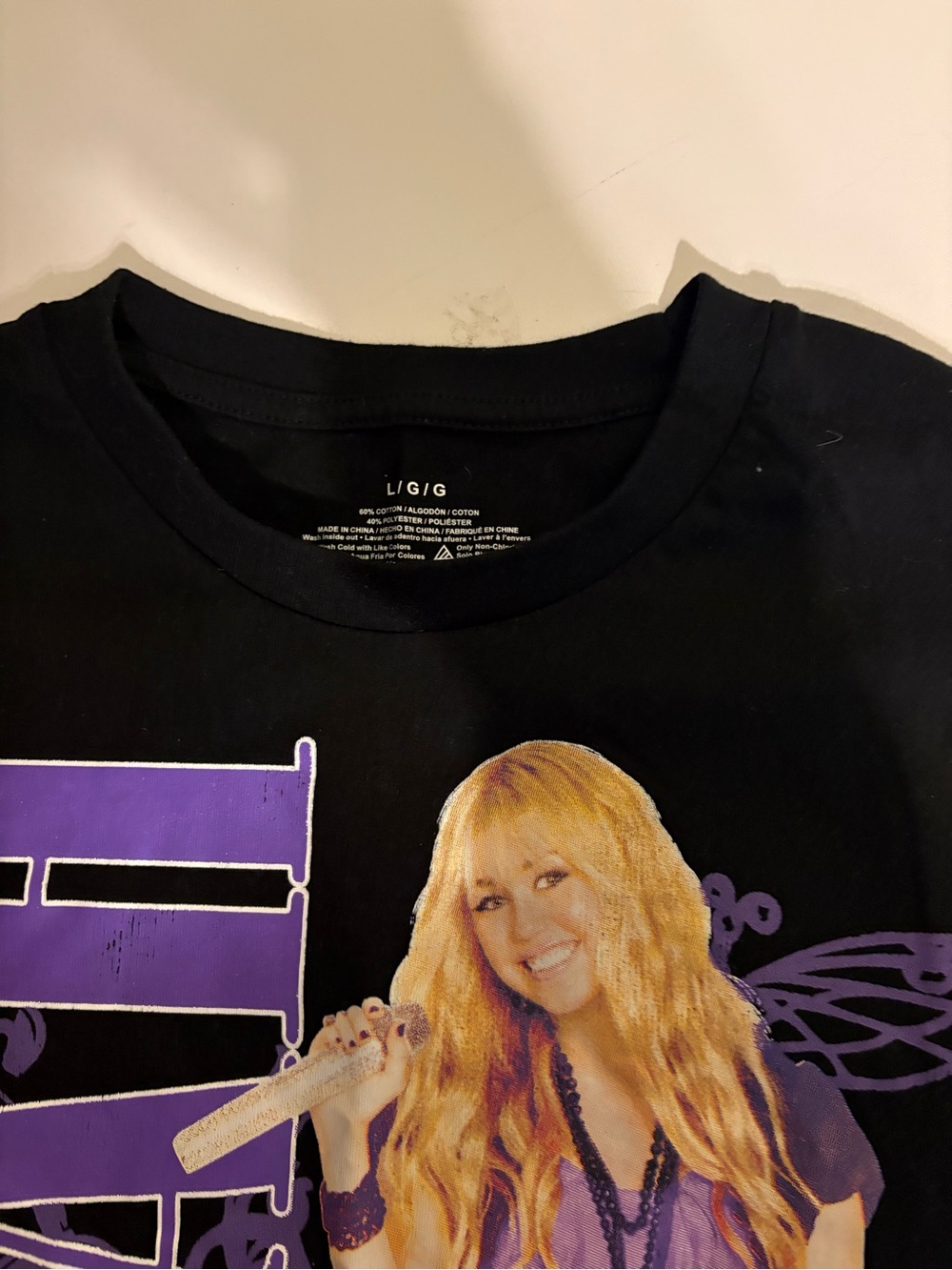 Hannah Montana Purple Graphic Short Sleeve Tee - Picture 2 of 2